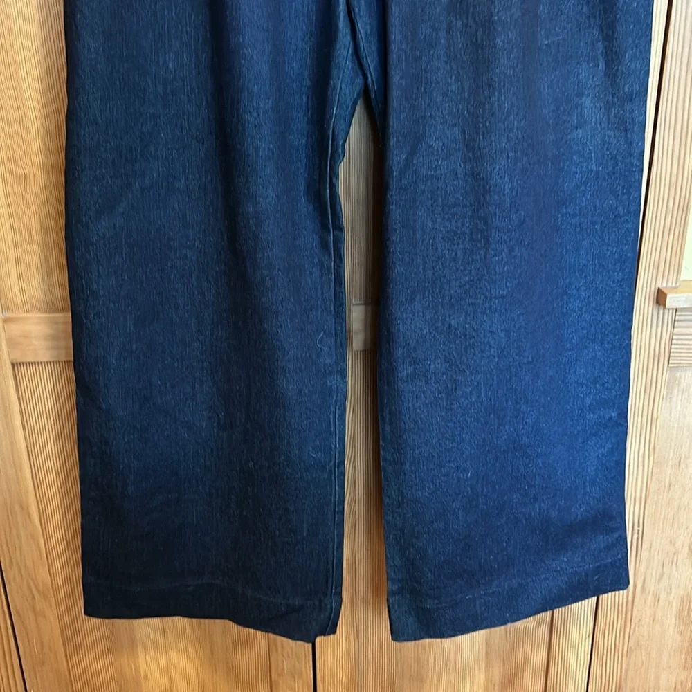 Wildfang Essential Denim Wide Leg Trouser -14 NWT - Picture 10 of 12